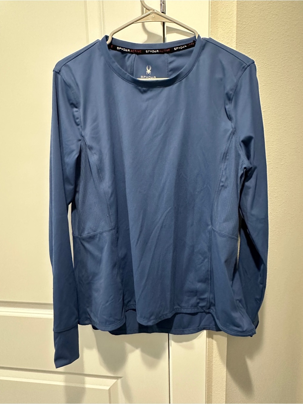 Spyder Active Women’s Blue Long Sleeve Crew Neck Athletic Shirt XL